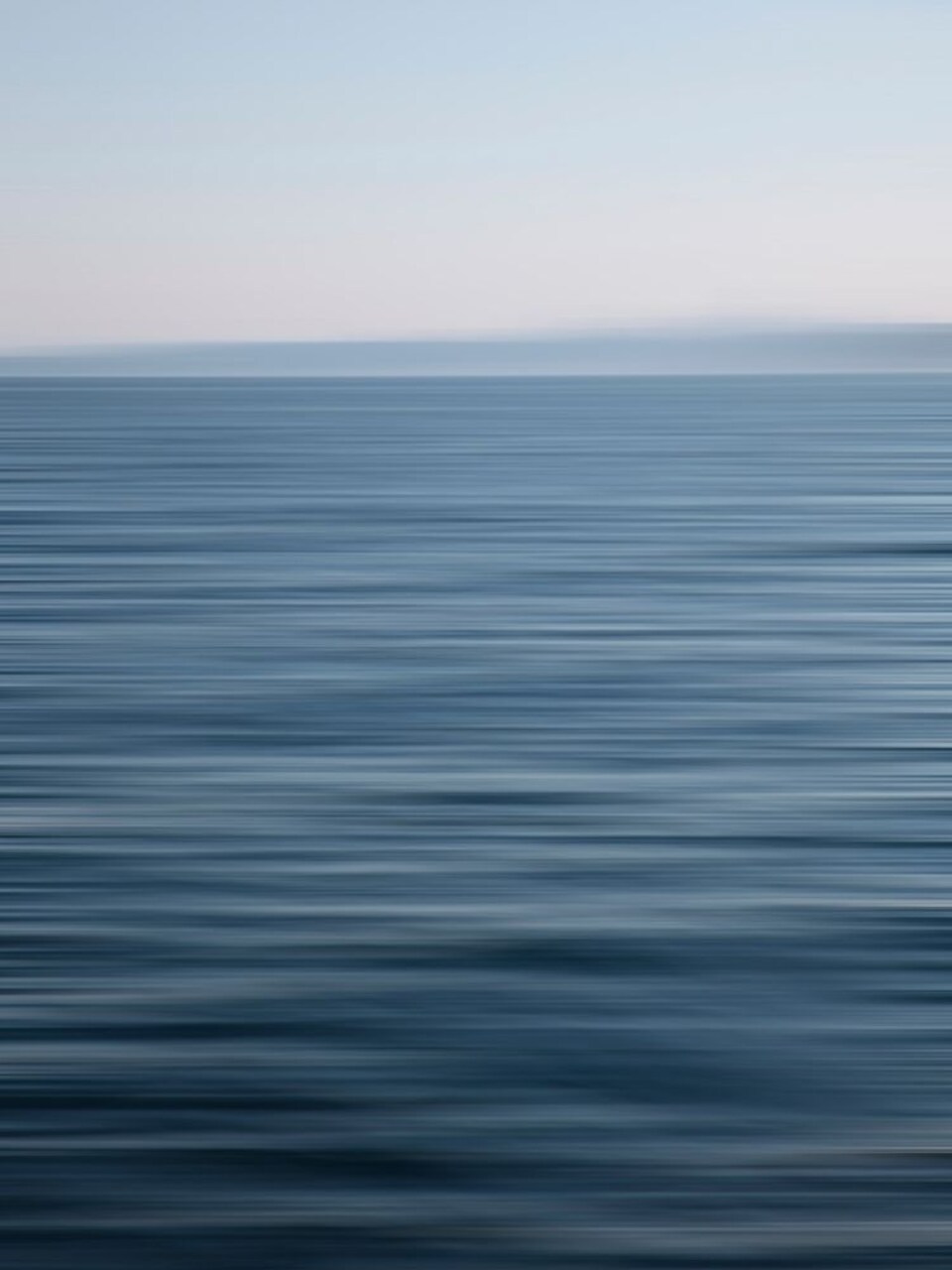 Abstract blue horizon Poster Print by Savanah Plank # SK113990